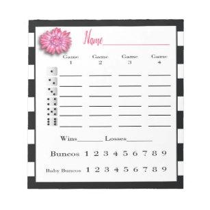 Bunco Bouquets Presents upon Zazzle photograph about Cute Bunco Score Sheets Printable named Bunco Bouquets Items upon Zazzle